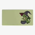Little Dragon Witch Playmat - Oversized Playmat / Green / Plain