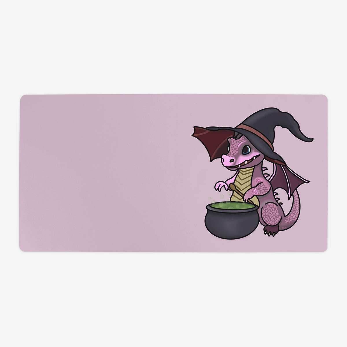 Little Dragon Witch Playmat - Oversized Playmat / Pink / Plain