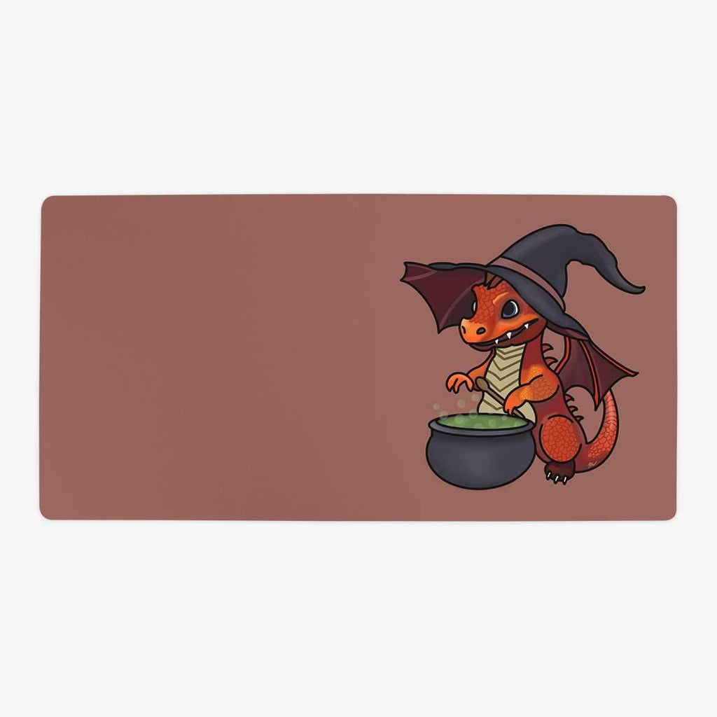 Little Dragon Witch Playmat - Oversized Playmat / Red / Plain