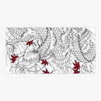 Black and White Dragon Playmat - Oversized Playmat / Plain