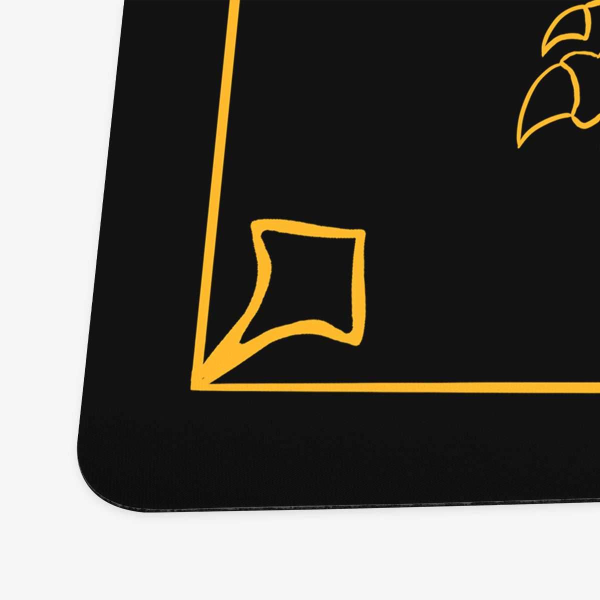 Golden Dragon Playmat - Standard Playmat / Black / Plain