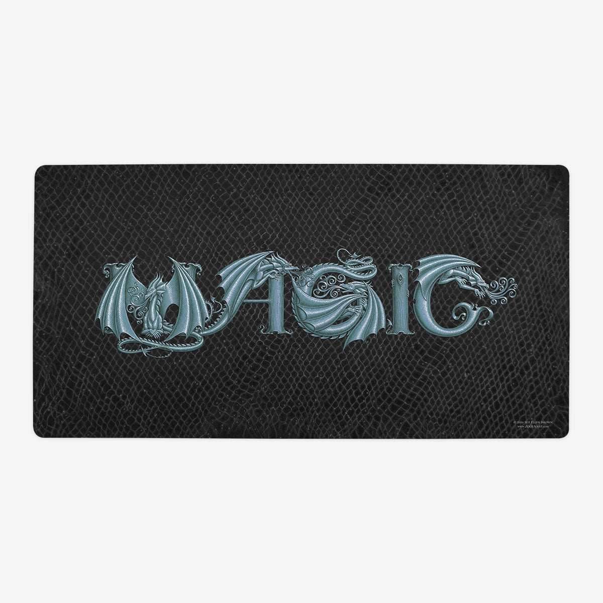 ZooLN Dragonskin Magic Playmat - Oversized Playmat / Black and Silver / Plain