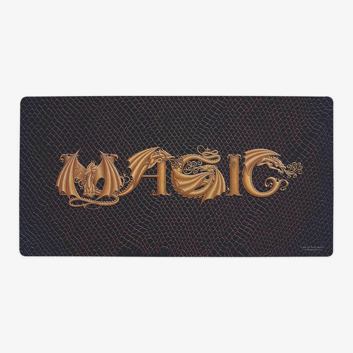 ZooLN Dragonskin Magic Playmat - Oversized Playmat / Molten and Gold / Plain