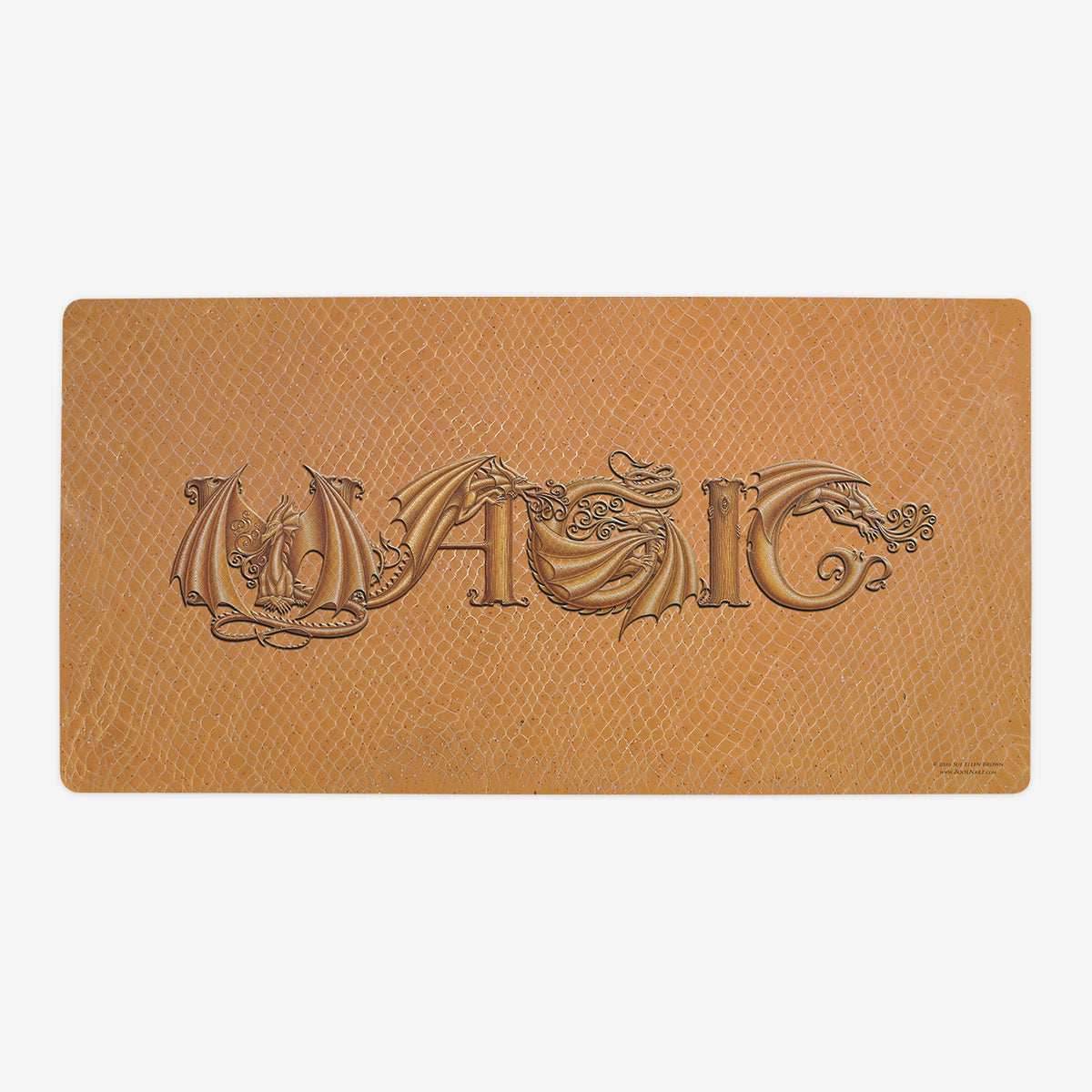 ZooLN Dragonskin Magic Playmat - Oversized Playmat / Raw and Gold / Plain