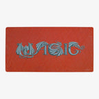 ZooLN Dragonskin Magic Playmat - Oversized Playmat / Red and Silver / Plain