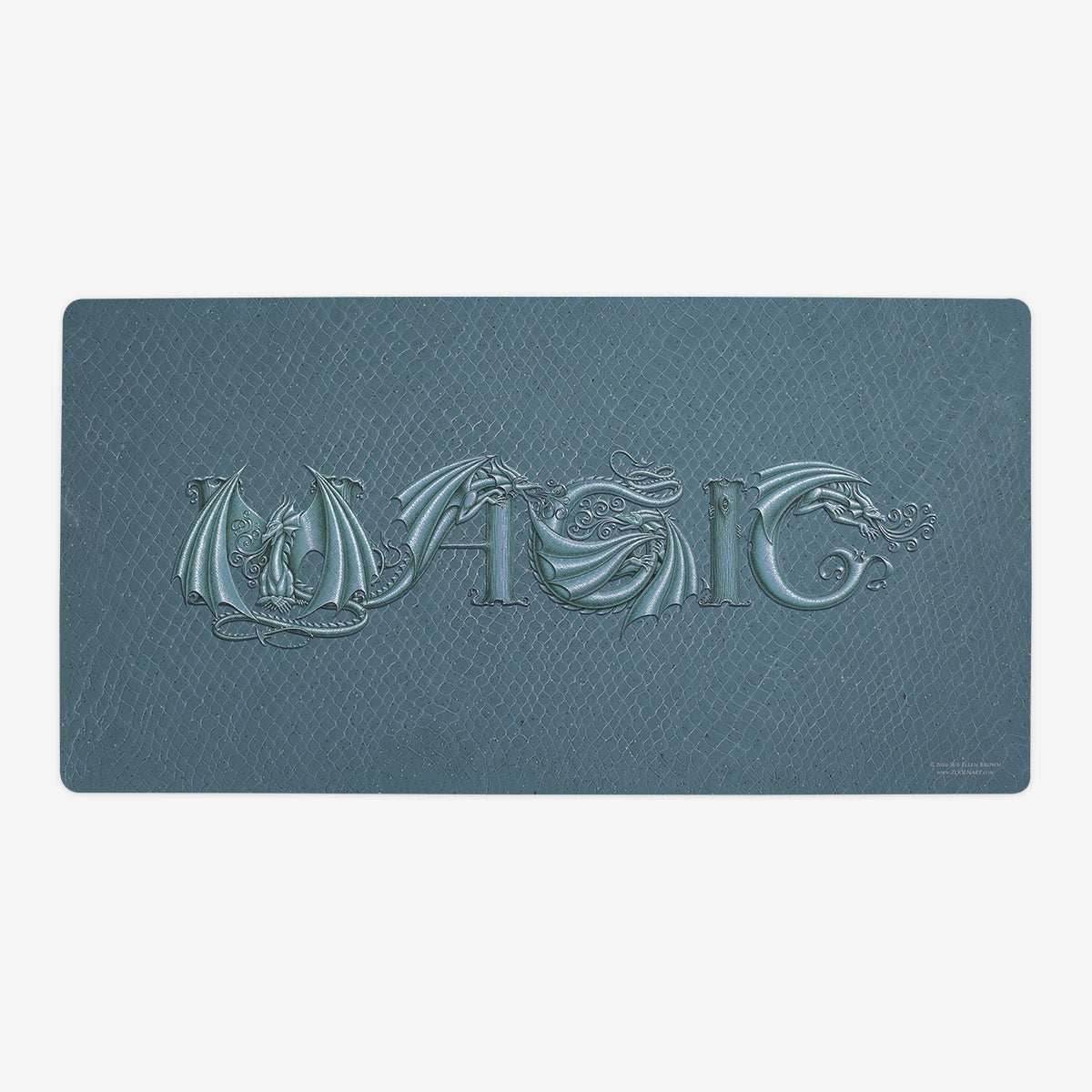 ZooLN Dragonskin Magic Playmat - Oversized Playmat / Silver and Silver / Plain