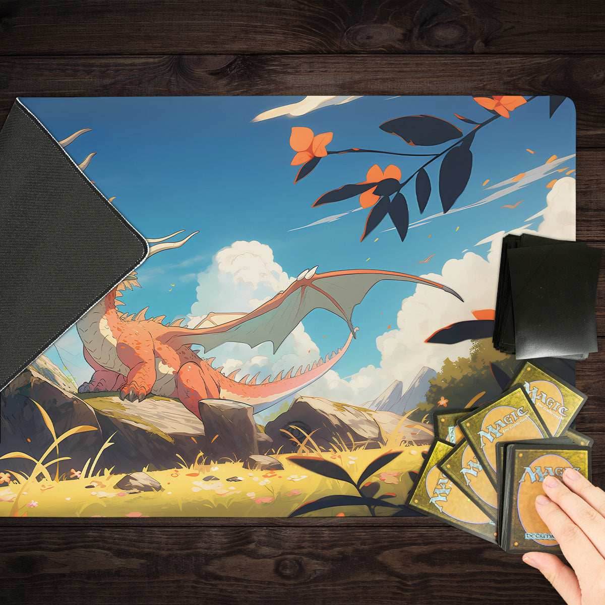 Dragon's First Flight Playmat - Standard Playmat / Plain