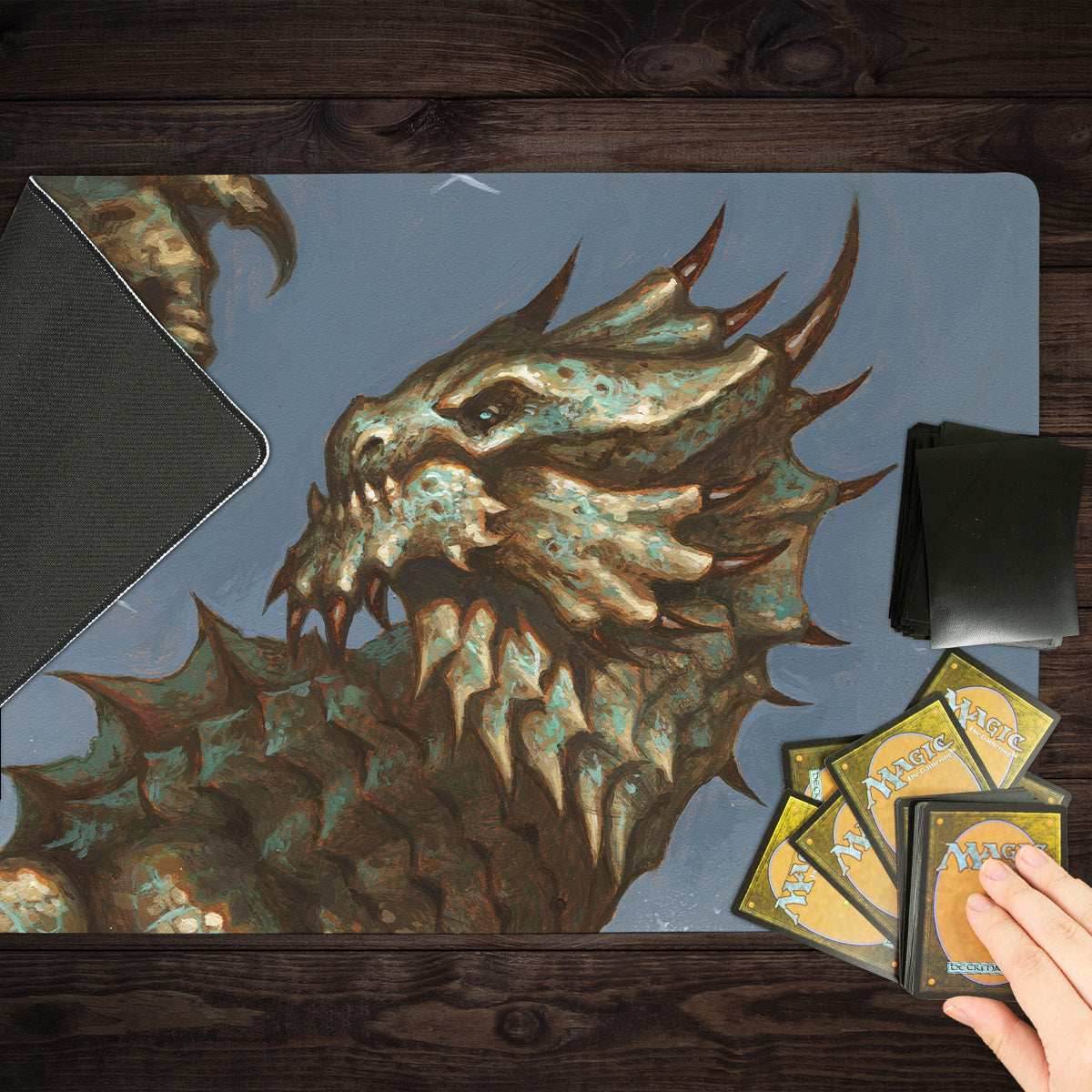Ancient Bronze Dragon Playmat - Standard Playmat / Plain