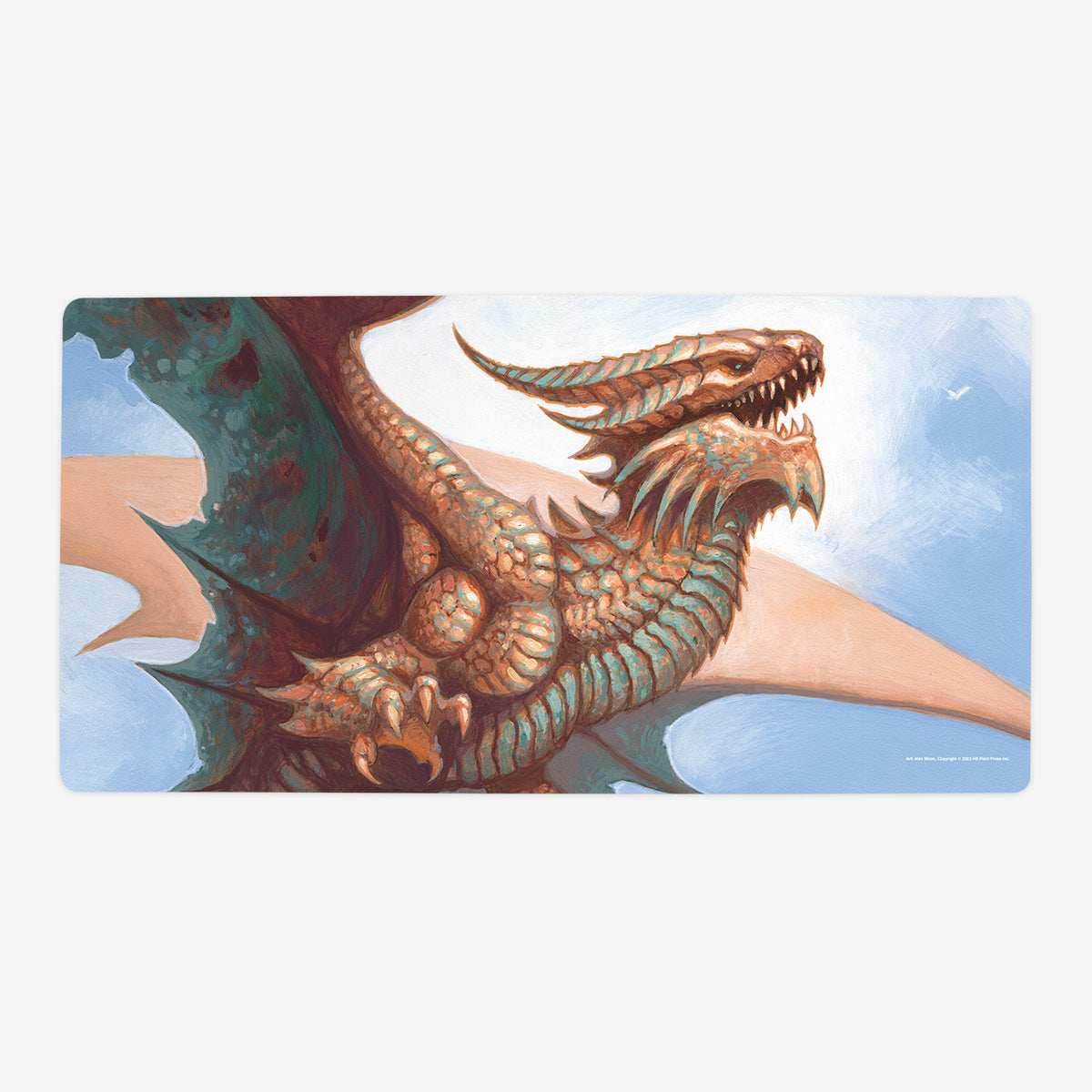 Ancient Copper Dragon Playmat - Oversized Playmat / Plain