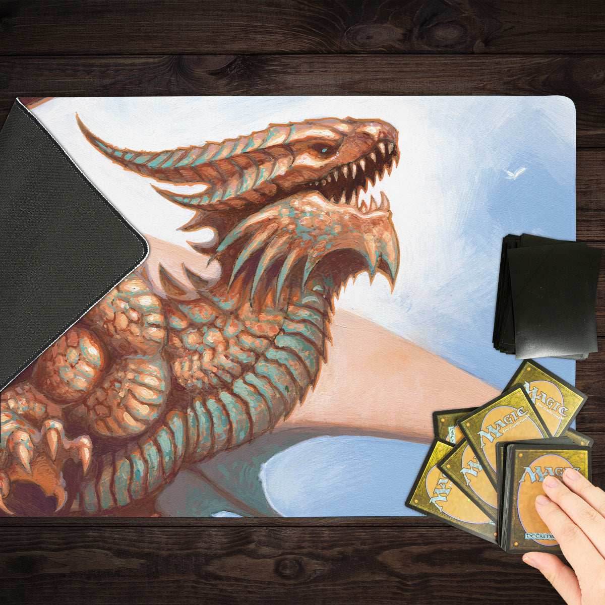 Ancient Copper Dragon Playmat - Standard Playmat / Plain
