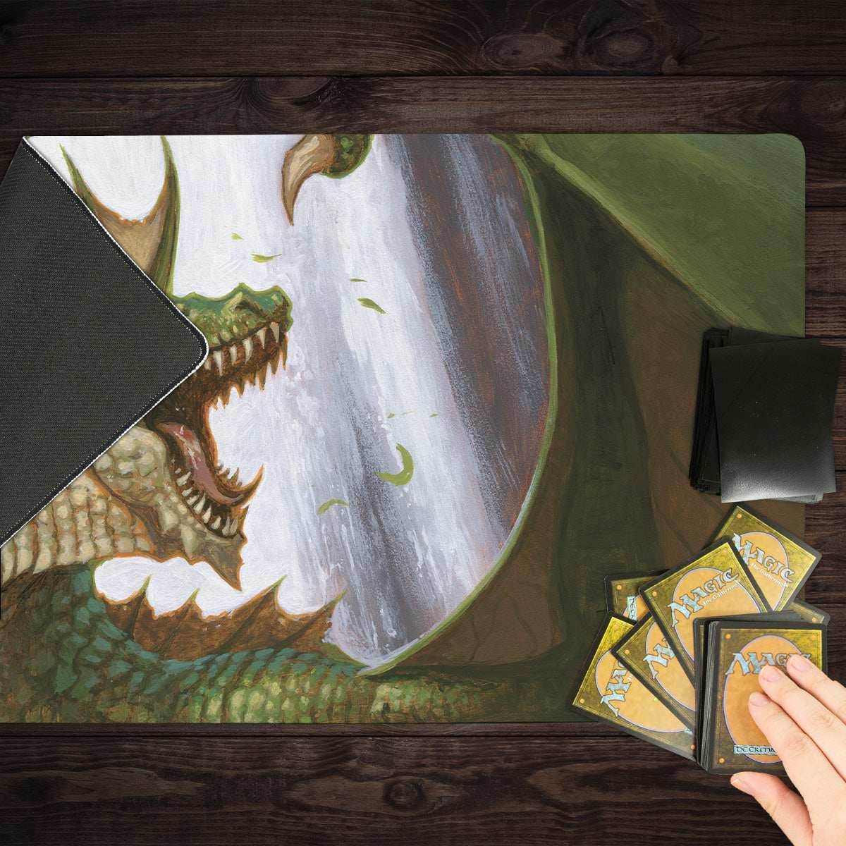 Ancient Green Dragon Playmat - Standard Playmat / Plain