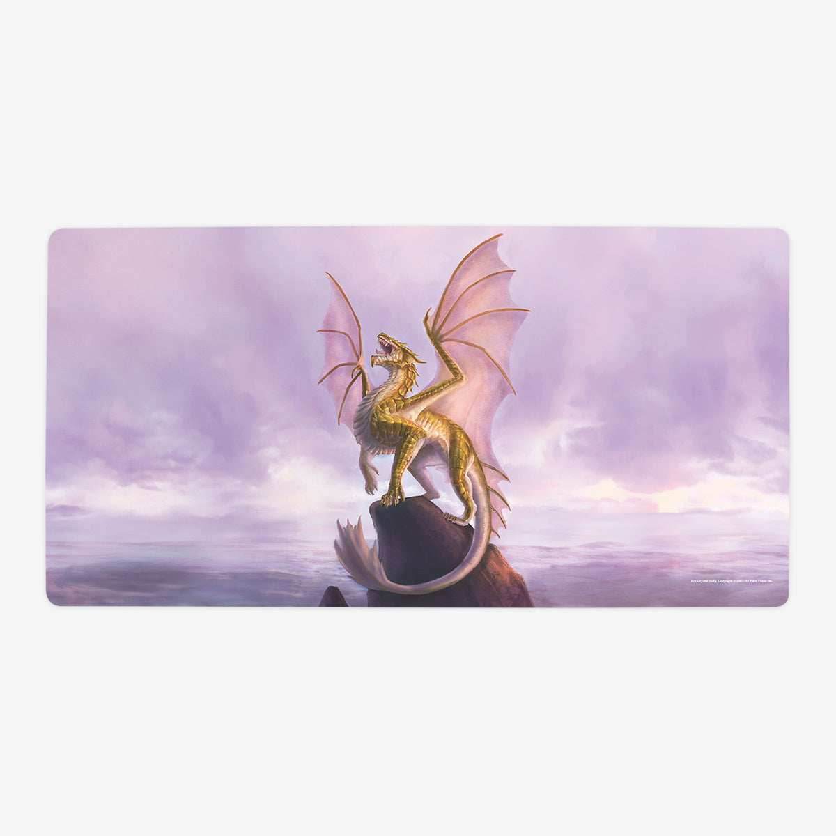 Adult Brass Dragon Playmat - Oversized Playmat / Plain