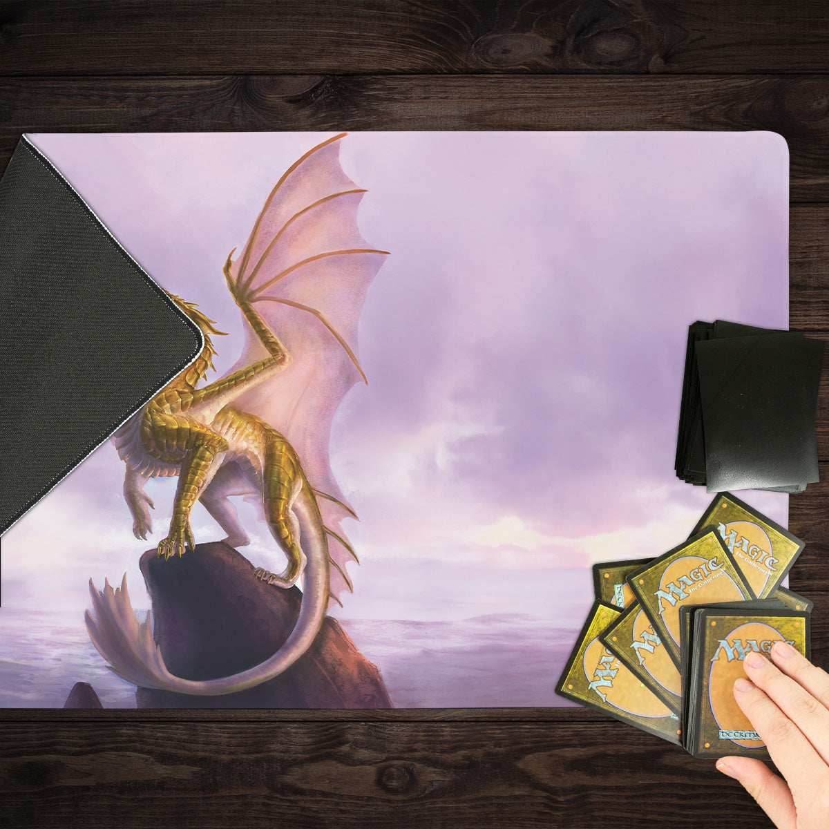 Adult Brass Dragon Playmat - Standard Playmat / Plain