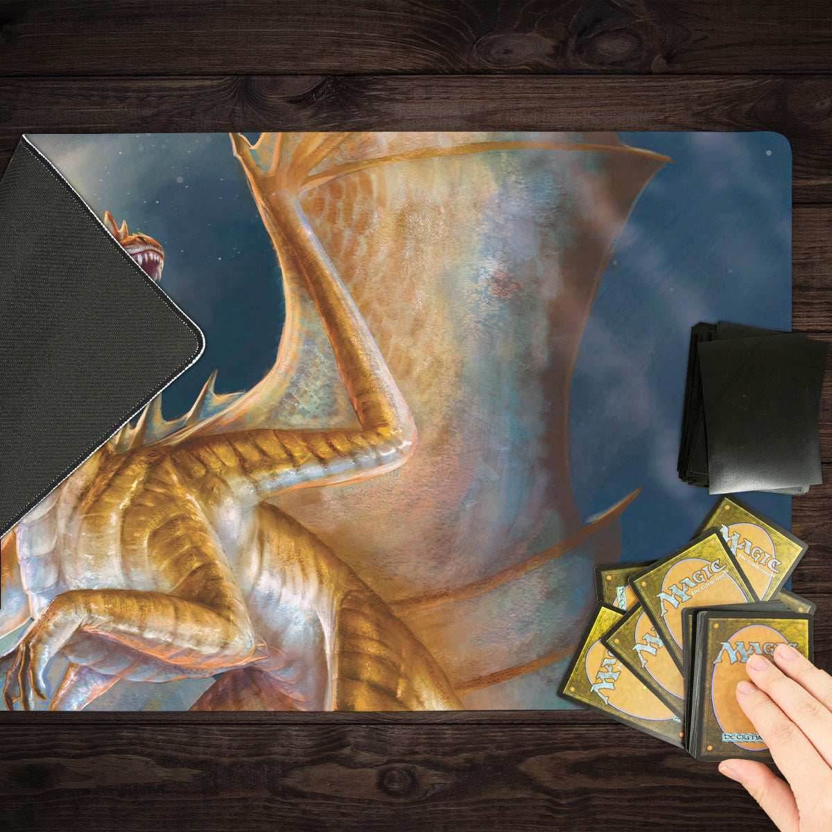 Adult Bronze Dragon Playmat - Standard Playmat / Plain