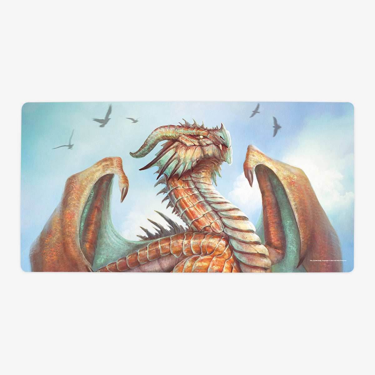 Adult Copper Dragon Playmat - Oversized Playmat / Plain