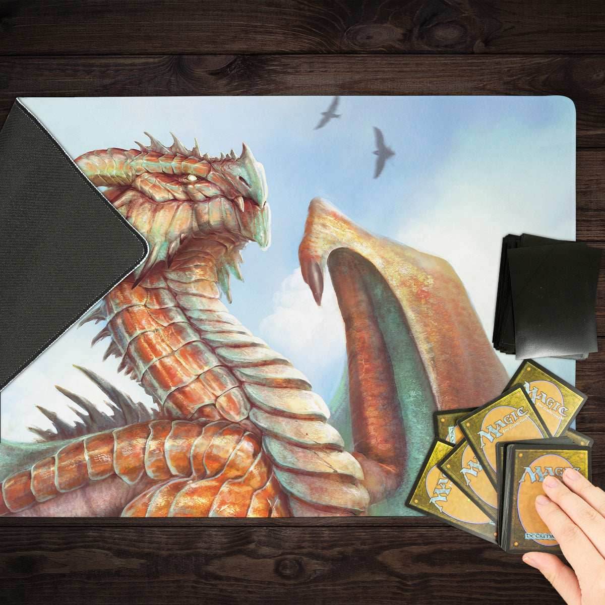 Adult Copper Dragon Playmat - Standard Playmat / Plain