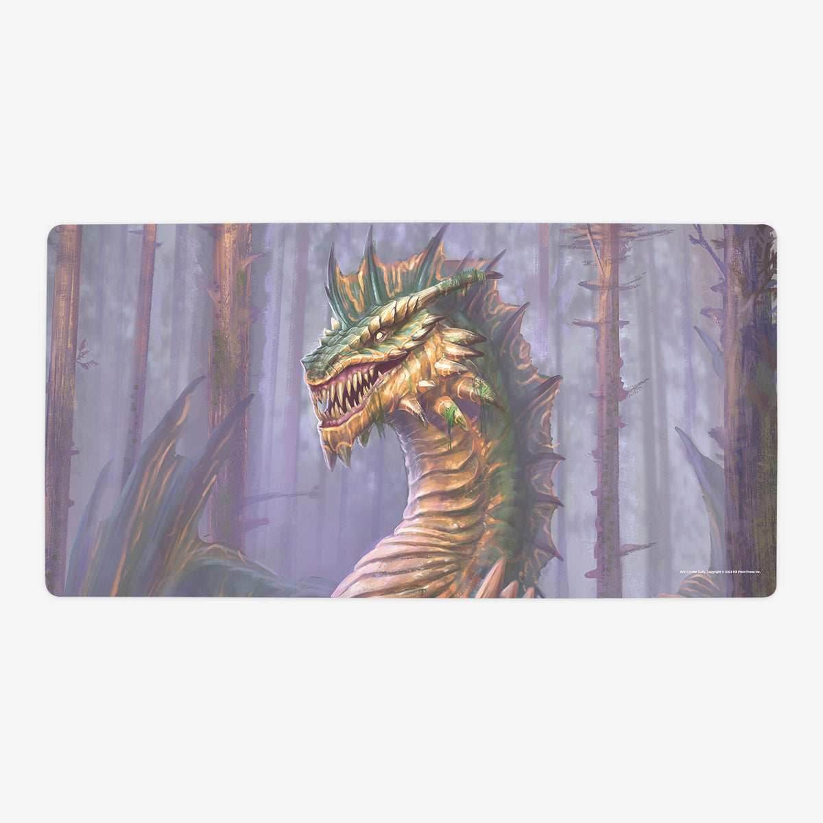 Adult Green Dragon Playmat - Oversized Playmat / Plain