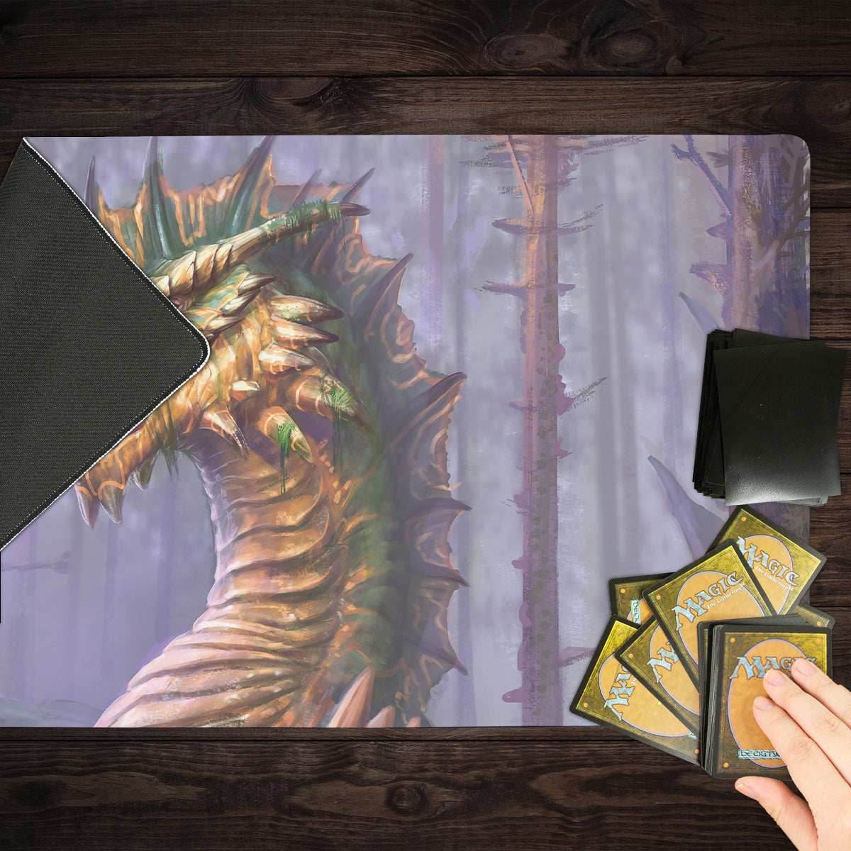 Adult Green Dragon Playmat - Standard Playmat / Plain