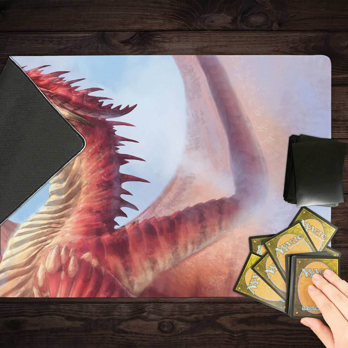 Adult Red Dragon Playmat - Standard Playmat / Plain