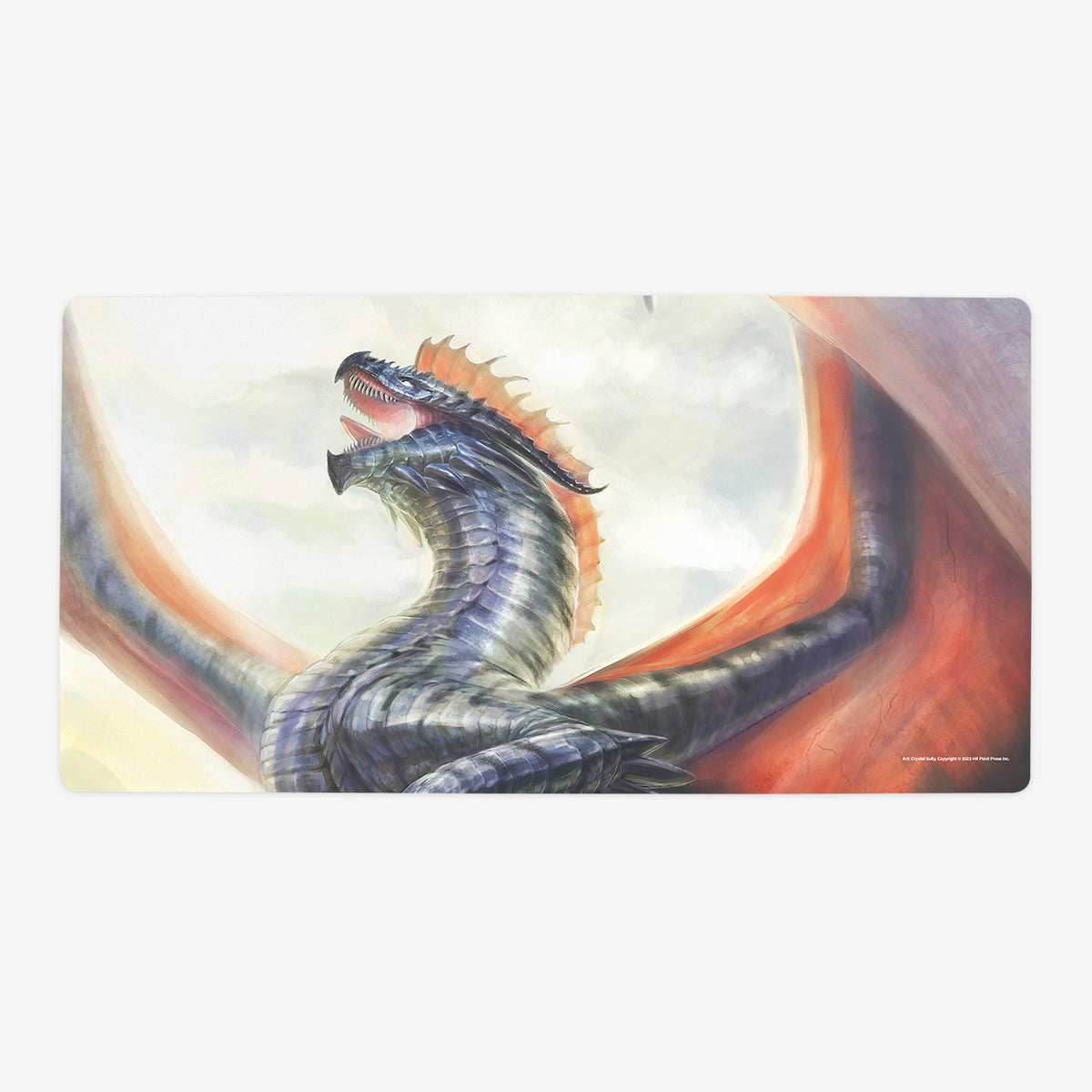 Adult Silver Dragon Playmat - Oversized Playmat / Plain