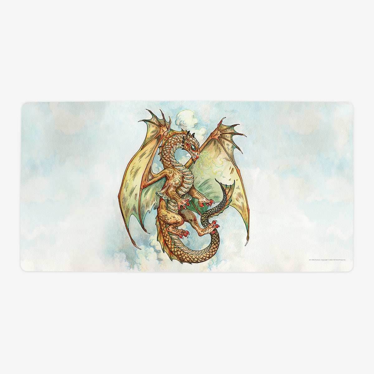 Young Bronze Dragon Playmat - Oversized Playmat / Plain