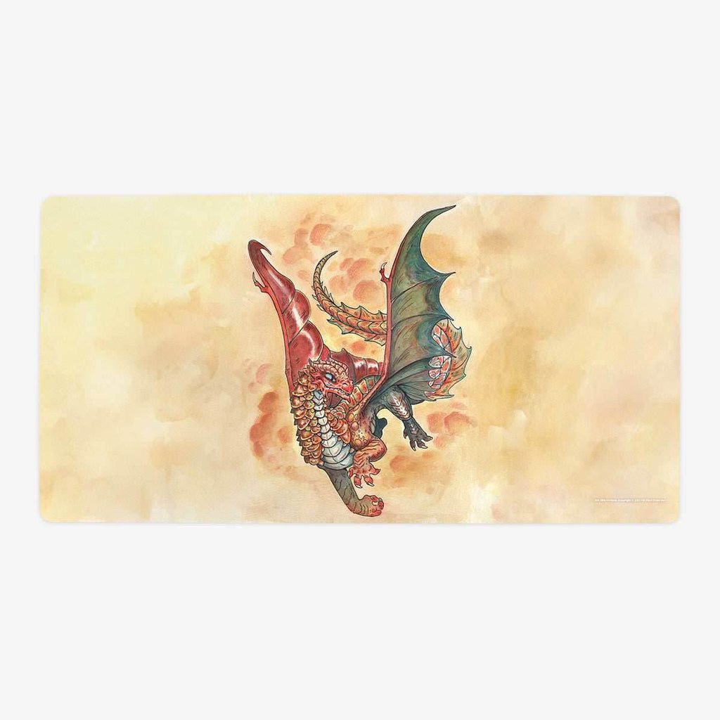 Young Copper Dragon Playmat - Oversized Playmat / Plain