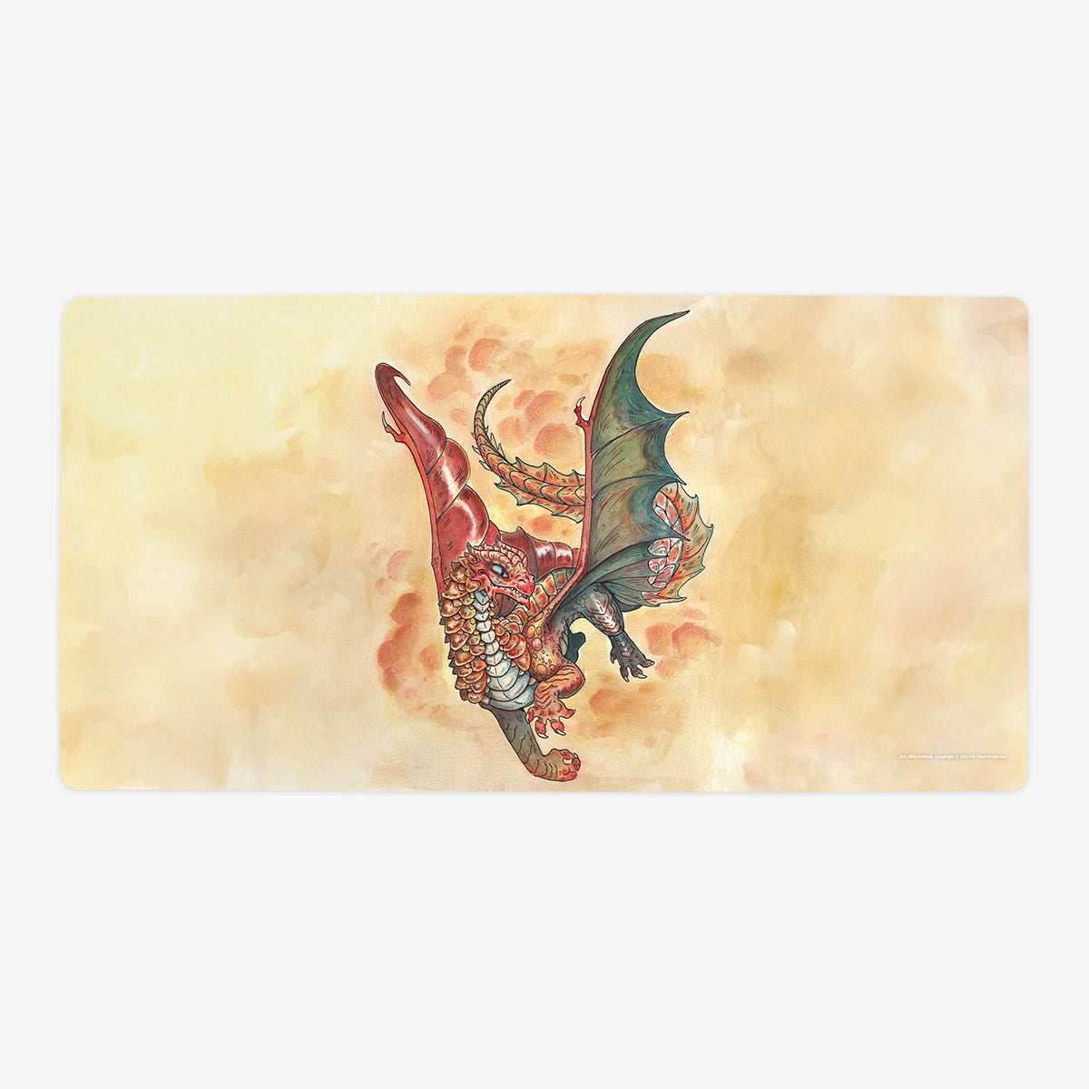 Young Copper Dragon Playmat - Oversized Playmat / Plain