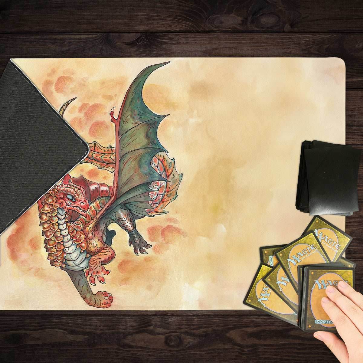 Young Copper Dragon Playmat - Standard Playmat / Plain