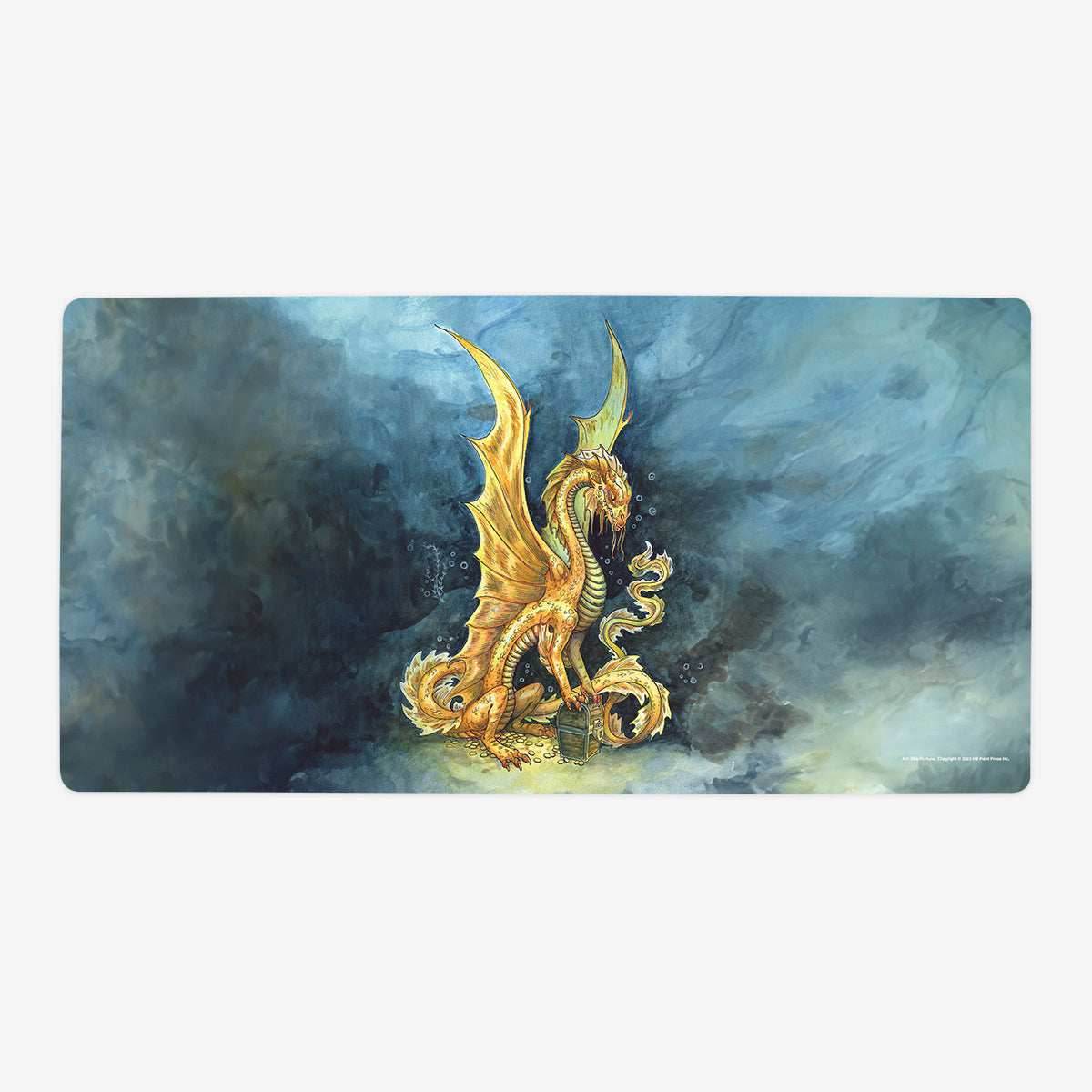Young Gold Dragon Playmat - Oversized Playmat / Plain