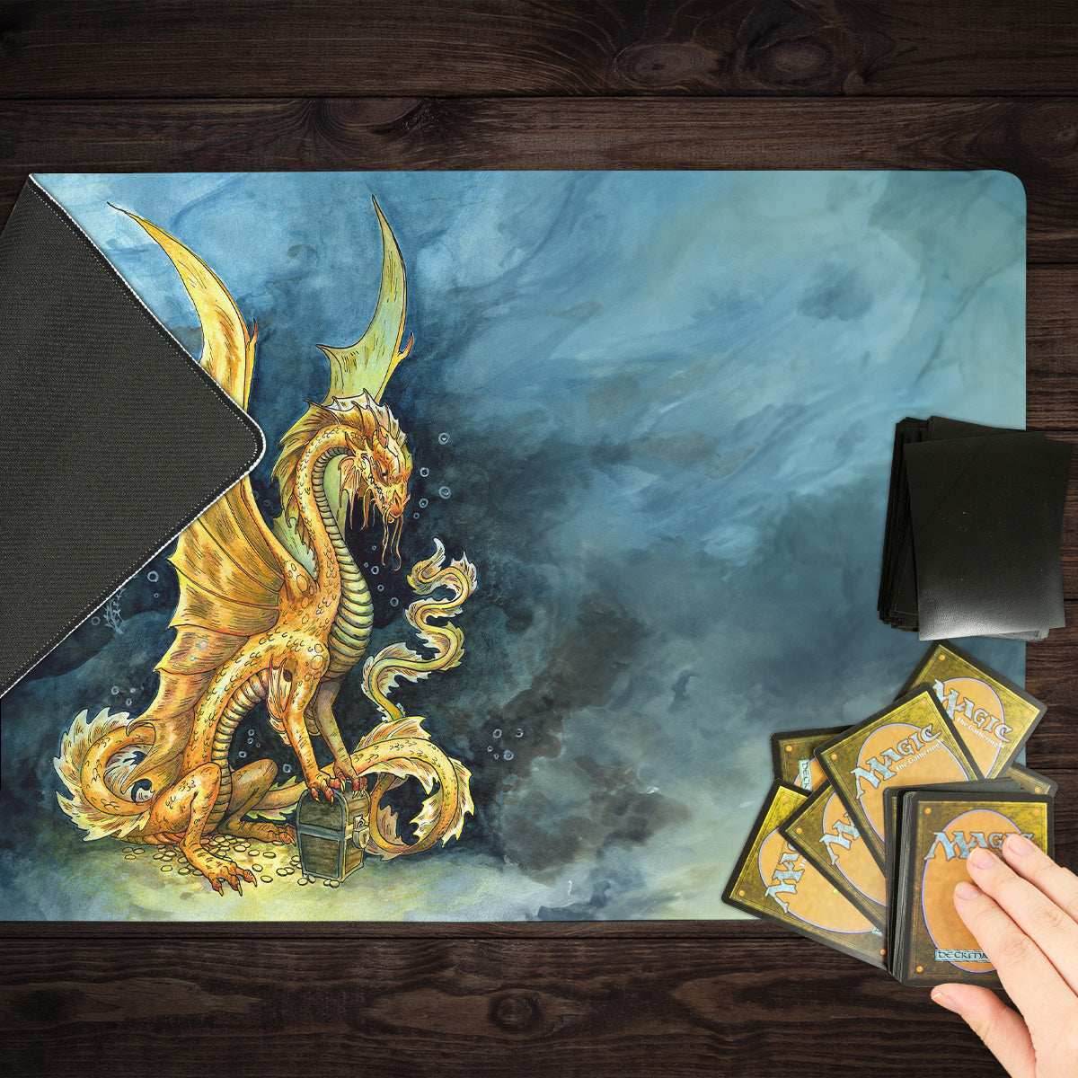 Young Gold Dragon Playmat - Standard Playmat / Plain
