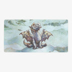 Silver Wyrmling Dragon Playmat - Oversized Playmat / Plain
