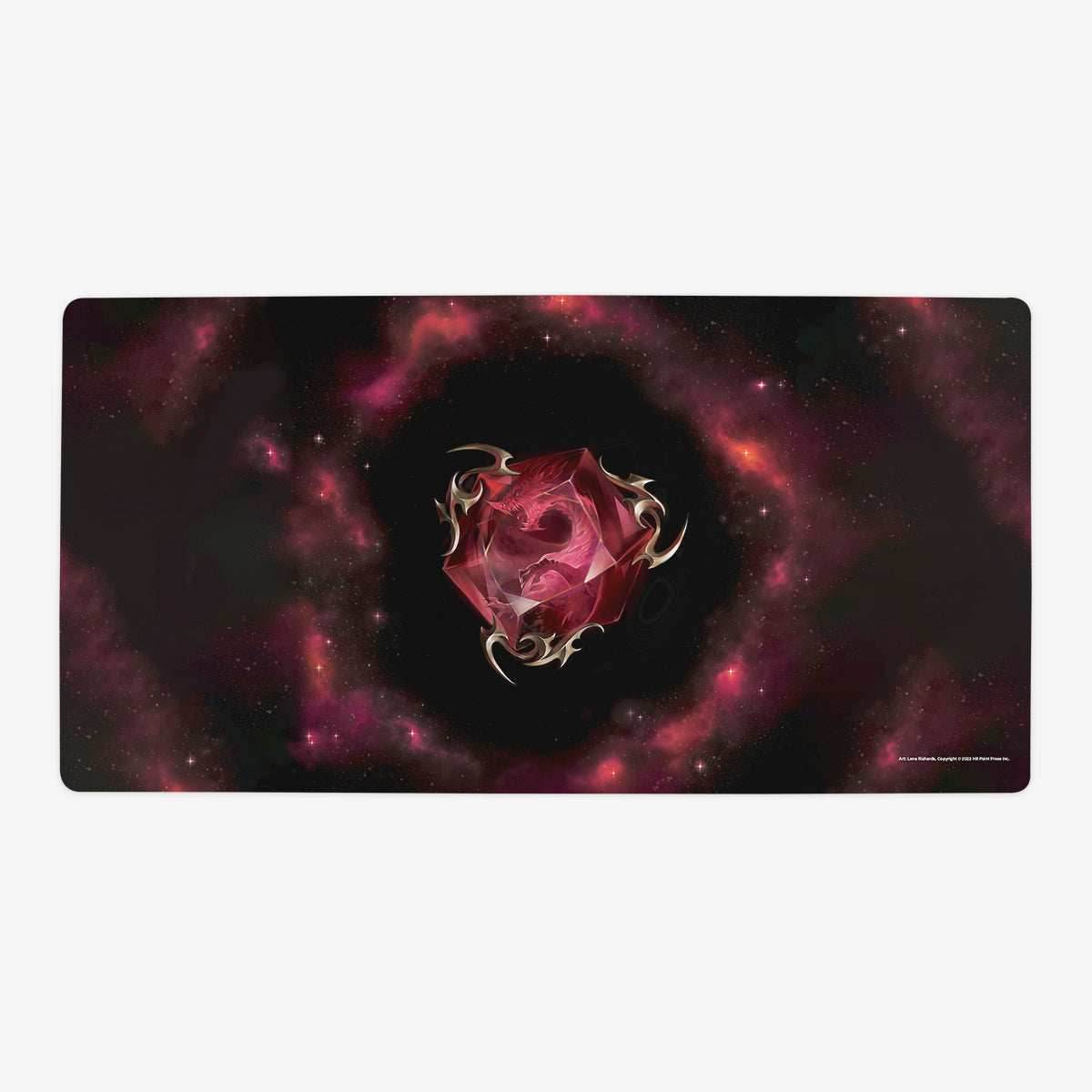 Ruby Dragon Playmat - Oversized Playmat / Plain