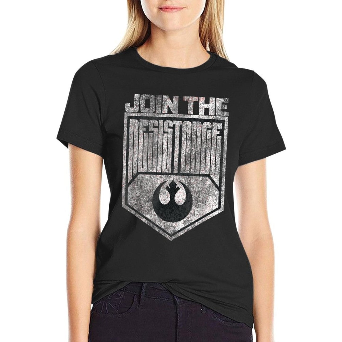 Star Wars Join The Resistance Distressed Center Rebel Badge  Breathable T-Shirt