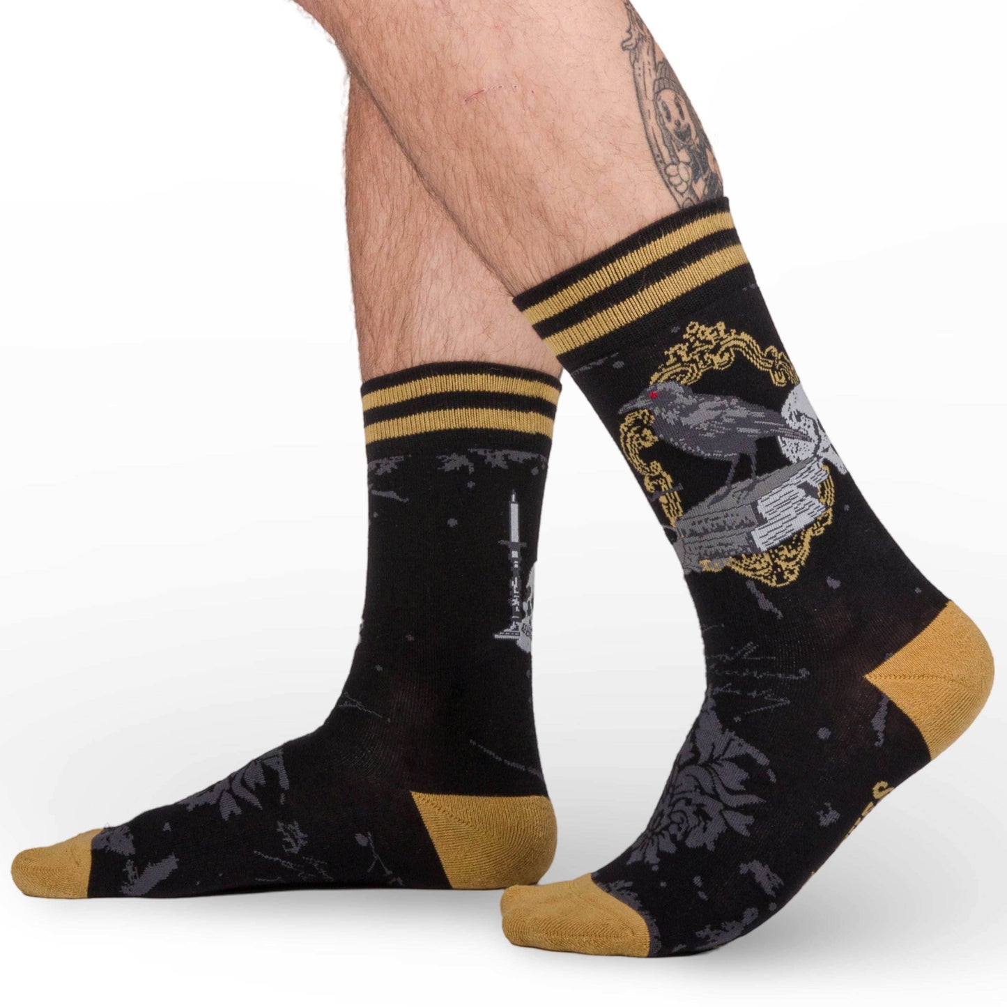 Raven's Grimoire Crew Socks - 
