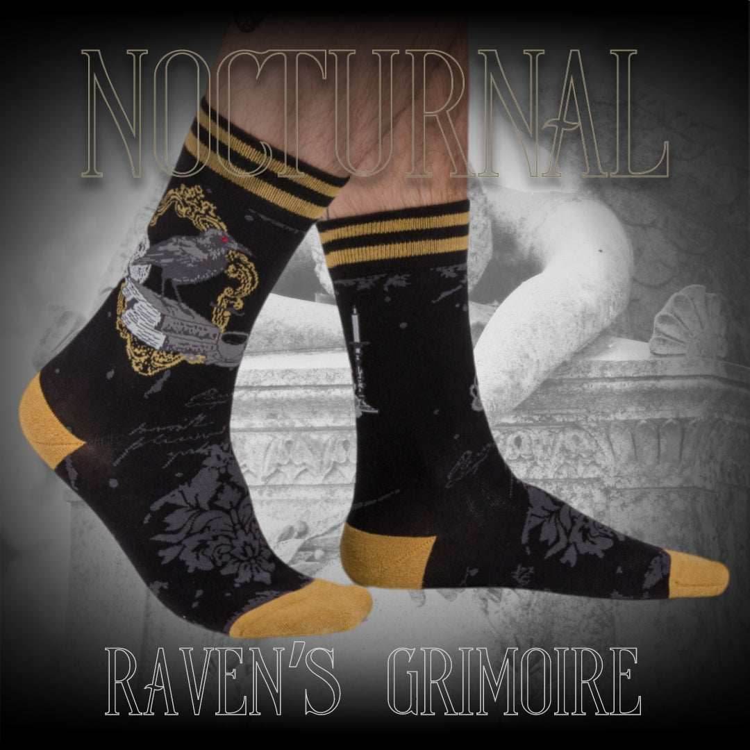 Raven's Grimoire Crew Socks - 