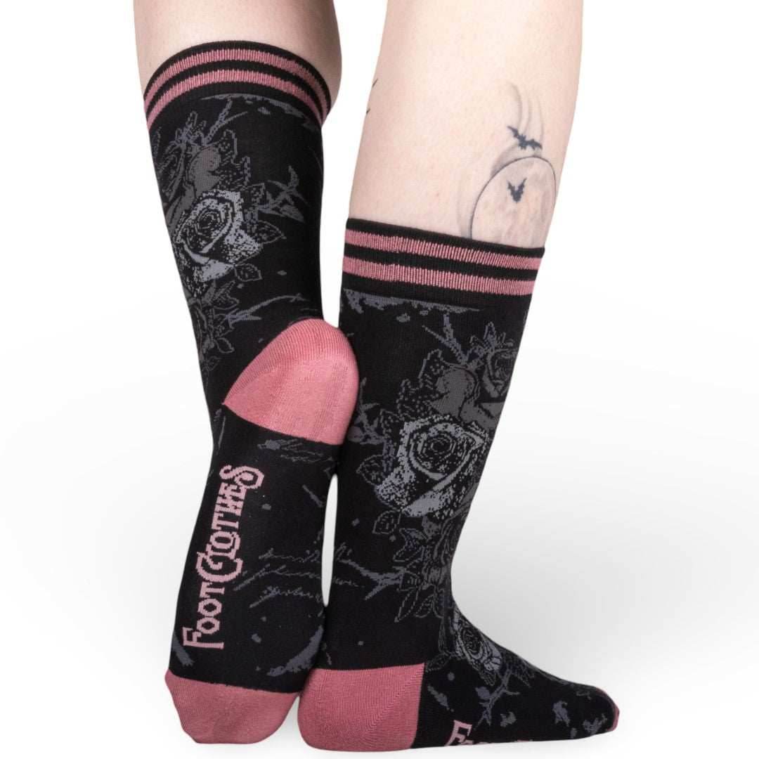 Eternal Roses Crew Socks - 