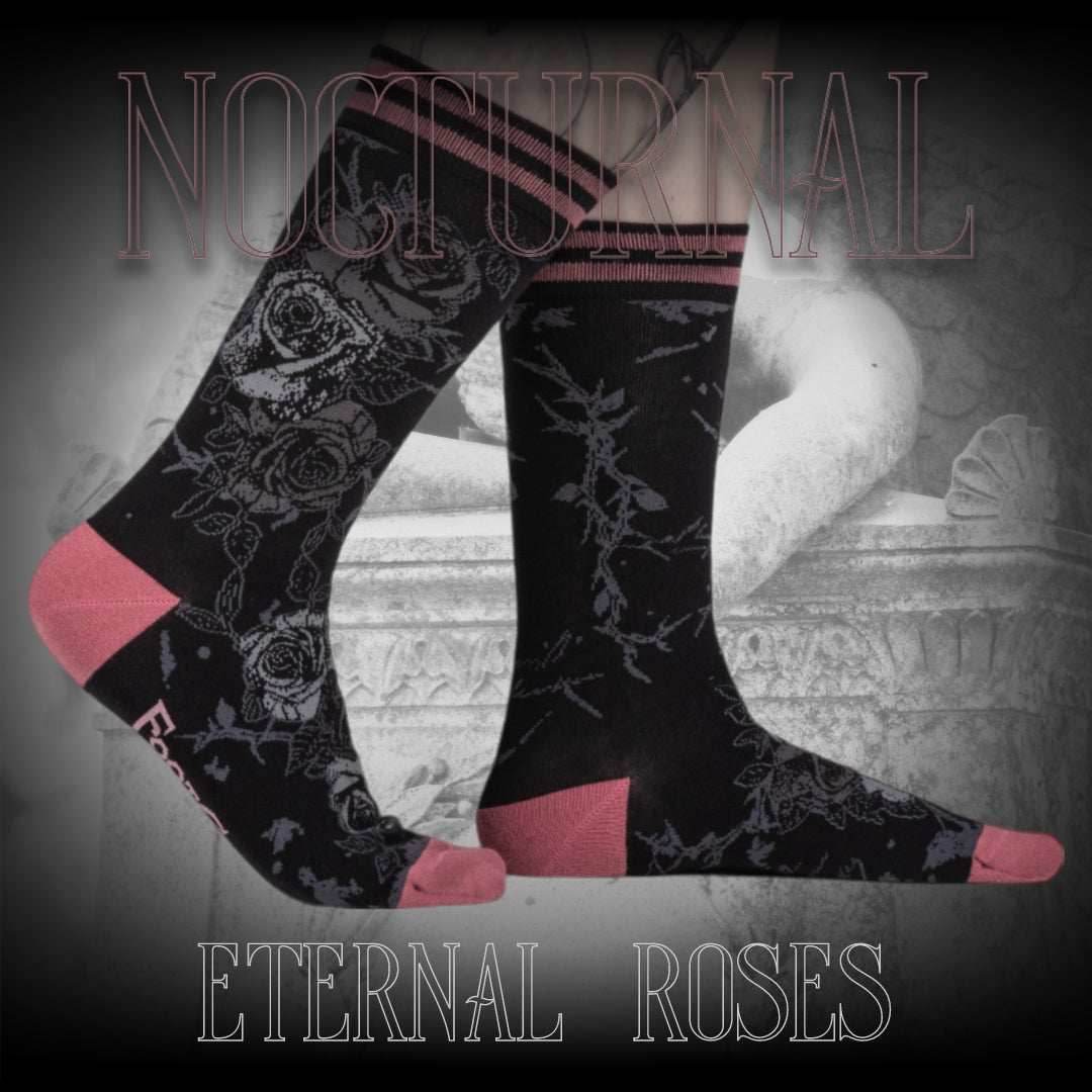 Eternal Roses Crew Socks - 
