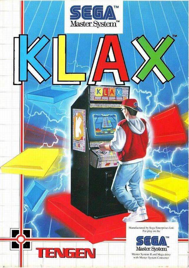 Klax (Sega Master System) - Game Manual Only