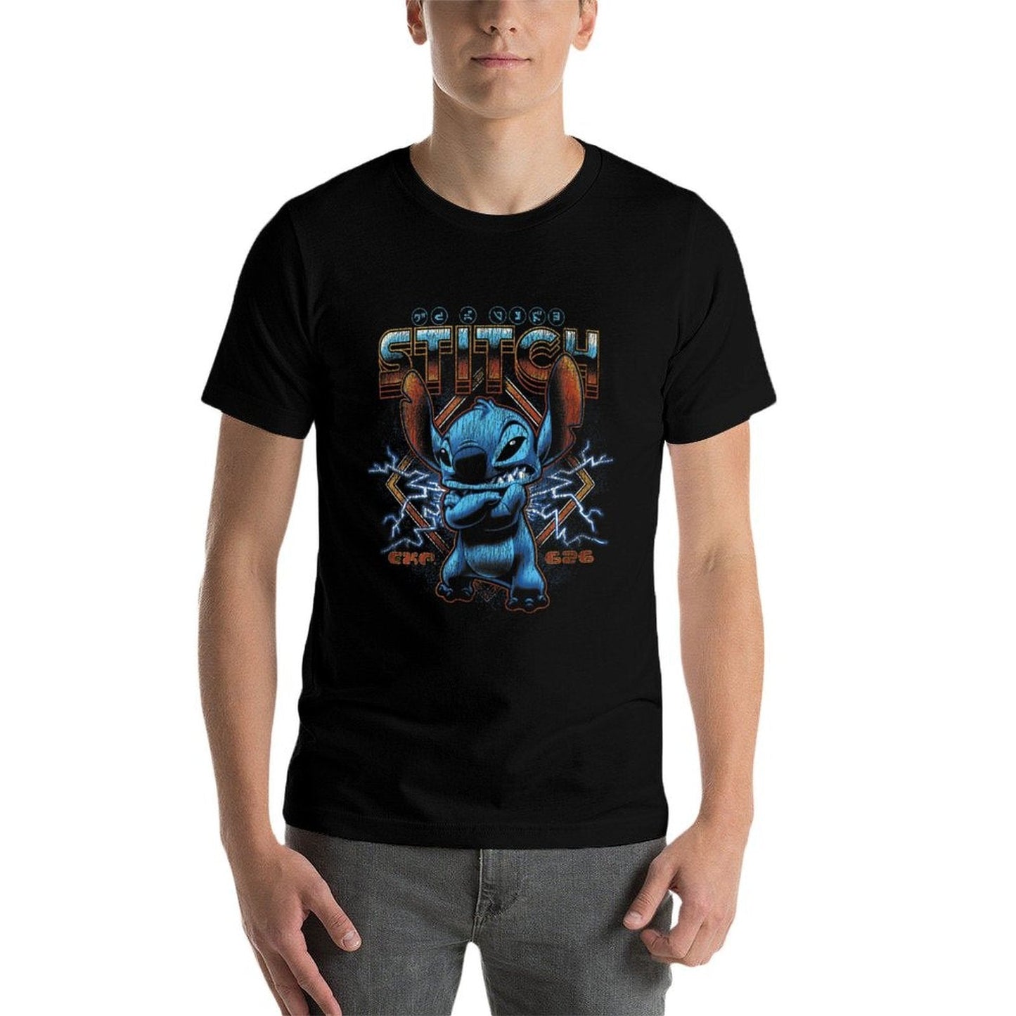 Lilo & Stitch Folded Arms Rock Poster  Stretchy T-Shirt