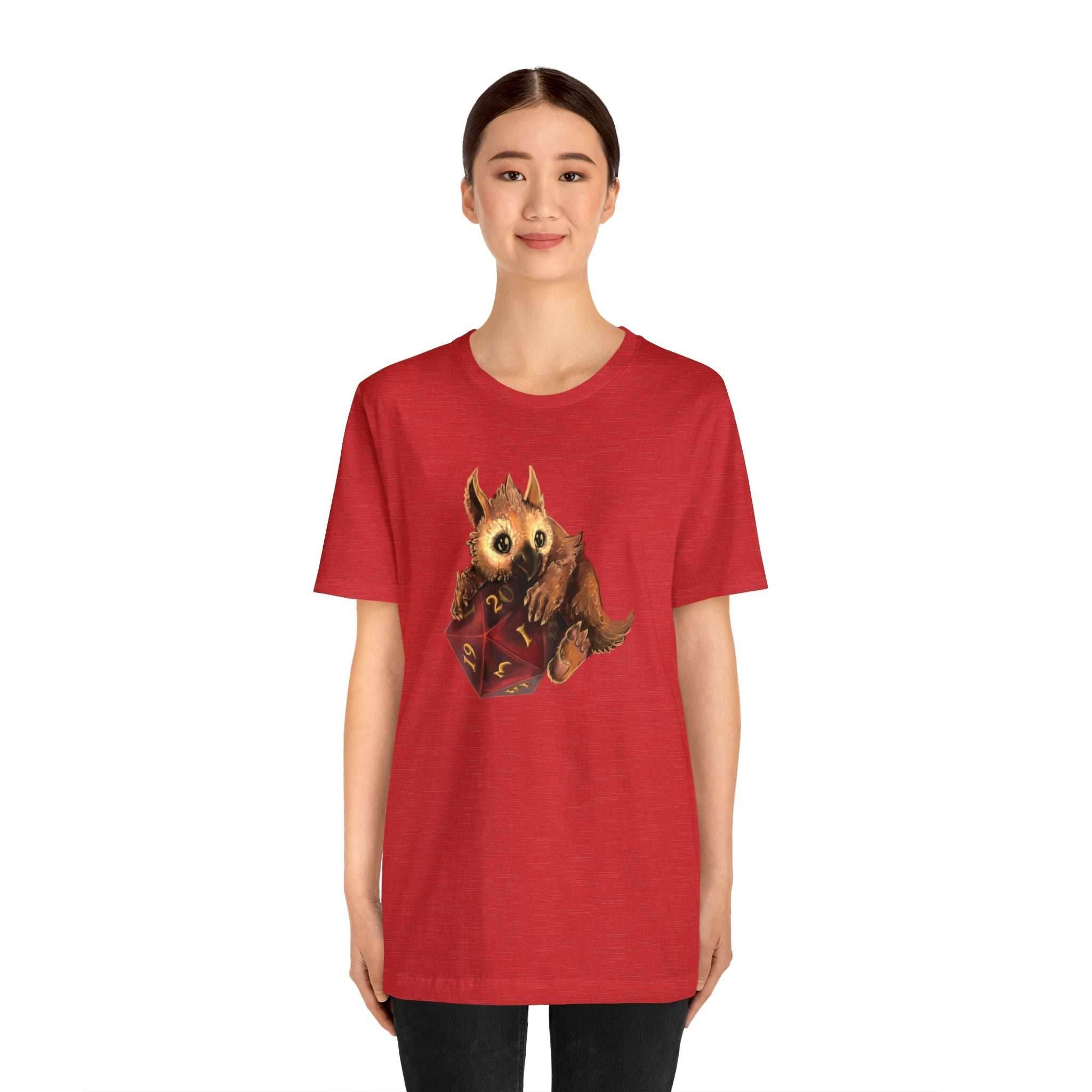 Owliver with High Variance D20 Short Sleeve Tee - Athletic Heather / S
