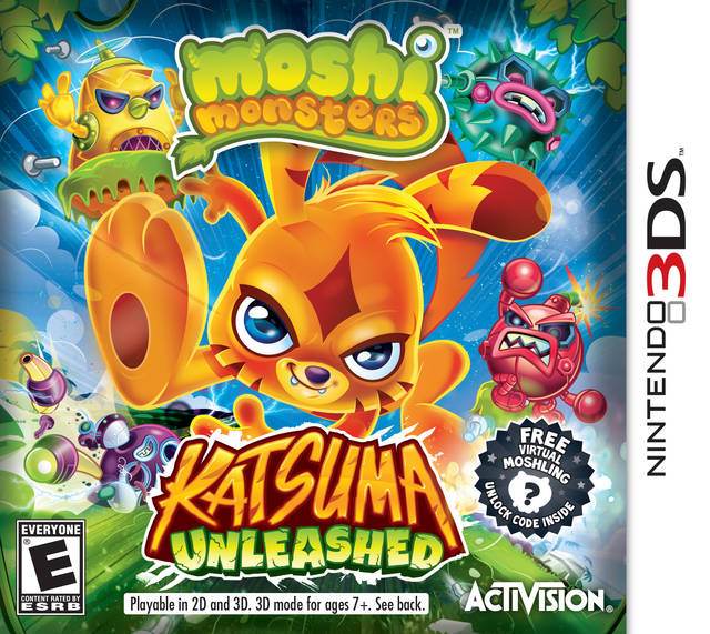 Moshi Monsters: Katsuma Unleashed (Nintendo 3DS) - Game Only