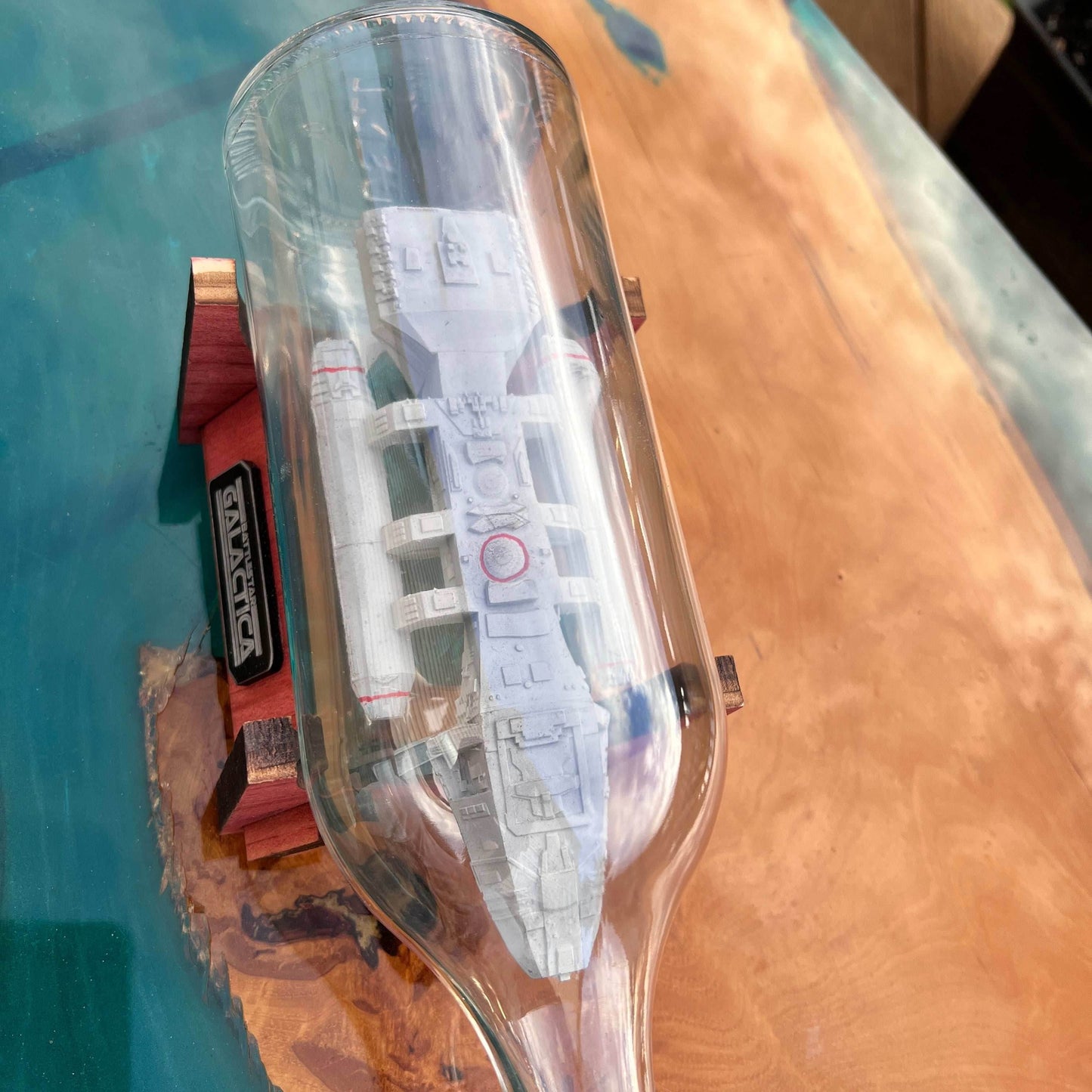 Battlestar Galactica 1978 Starship in a Bottle - 