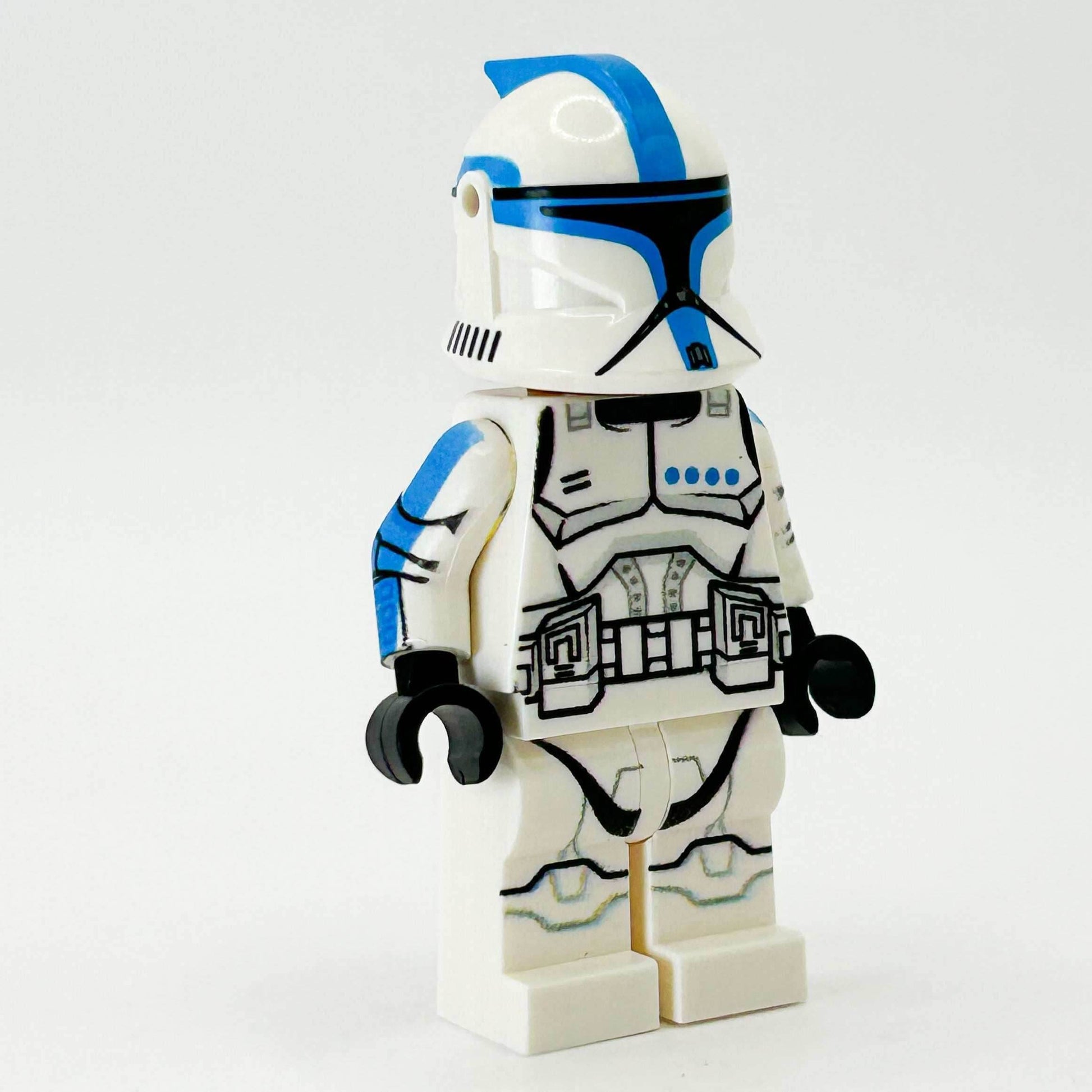 Custom Lieutenant Clone Trooper (Dark Azure, Phase 1) Minifig - B3 Customs - 