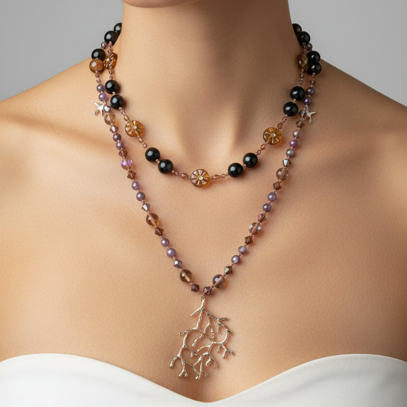 Amethyst Larksong Long Necklace