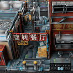 Xiguan Alleyways - Restaurant Alley / Color Printed