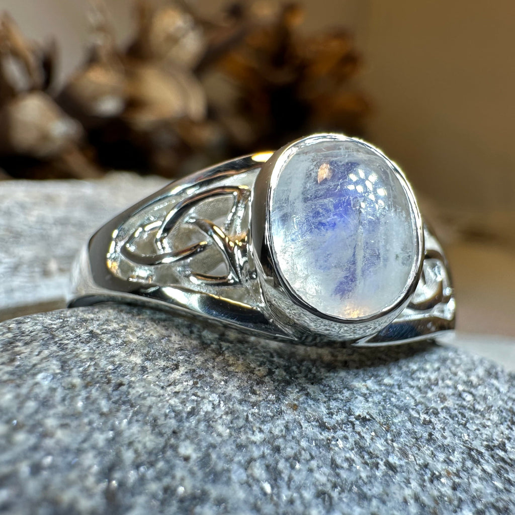 Daviana Moonstone Signet Ring