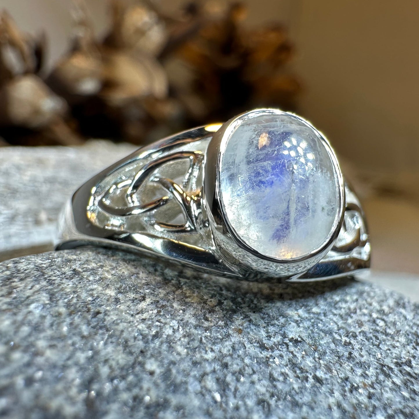 Daviana Moonstone Signet Ring