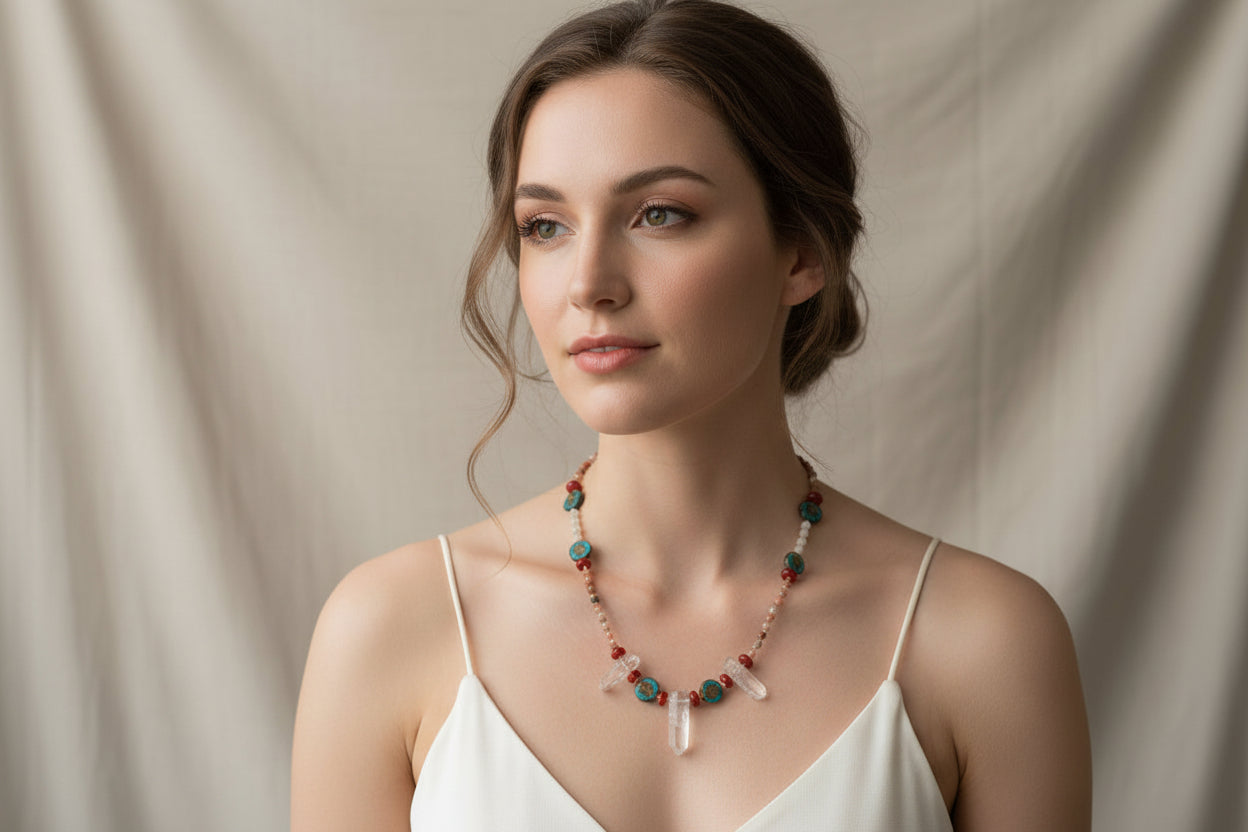 Wild Atlantic Way Quartz Crystal Necklace