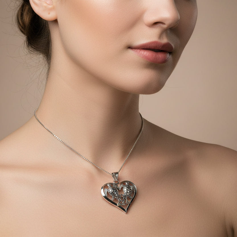 Celtic Turtle Lovers Necklace