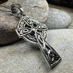 Saint Cuthbert Celtic Cross Necklace